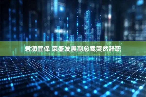 君润宜保 荣盛发展副总裁突然辞职