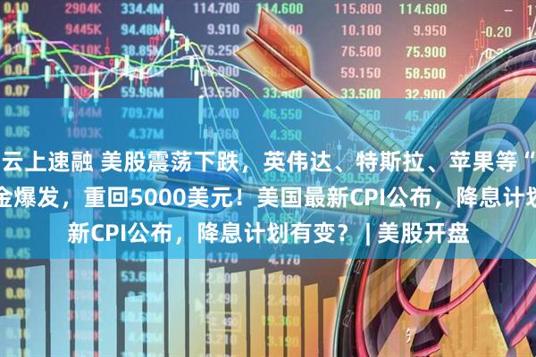云上速融 美股震荡下跌，英伟达、特斯拉、苹果等“七巨头”齐跌！黄金爆发，重回5000美元！美国最新CPI公布，降息计划有变？ | 美股开盘